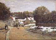 Alfred Sisley Early Snow at Louveciennes china oil painting reproduction